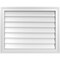 Ekena Millwork Vertical Surface Mount PVC Gable Vnt: Non-Functional, w/2"W x 1-1/2"H, Brickmould Frame, 28"W x 22"H GVPVE28X2202SN - alternate 1